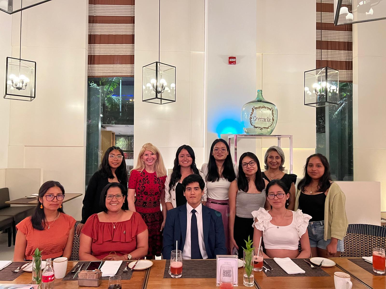 Kectil participants gathered for a small group dinner.