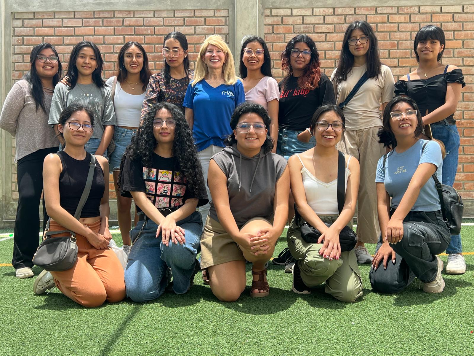 Kectil Latin America youth group gathered outdoors.