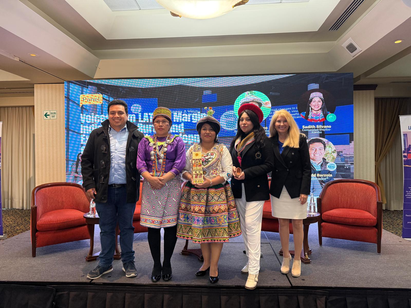Latin America panel discussion with Indigenous voices.