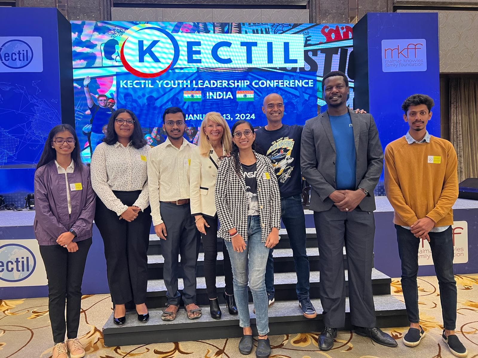 Kectil youth leaders at a conference gathering.